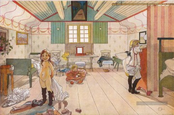 les mammas et les petites filles 1897 Carl Larsson Peinture à l'huile